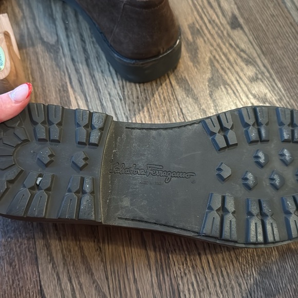 Ferragamo suade mens loafers size 14 - Picture 6 of 10